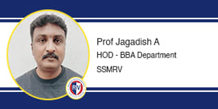 SSMRV HOD - BBA Department: Prof Jagadish A Interview